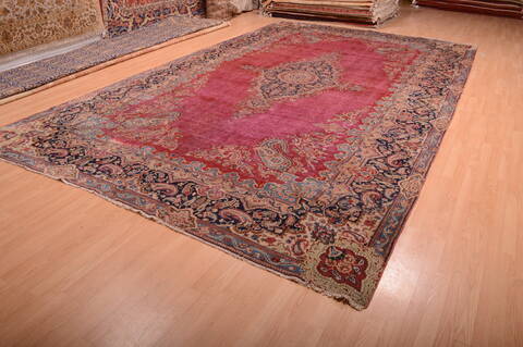 Kerman Red Hand Knotted 911 X 164  Area Rug 100-75892 Image 6