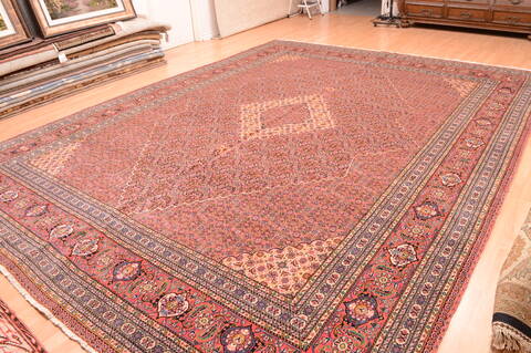 Sarab Red Hand Knotted 1110 X 158  Area Rug 100-75968 Image 4