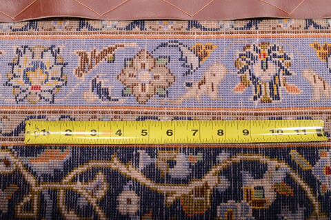 Kashan Blue Hand Knotted 98 X 175  Area Rug 100-75971 Image 5