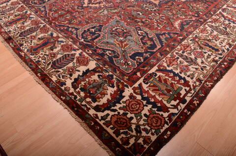 Bakhtiar Red Hand Knotted 1010 X 145  Area Rug 100-75975 Image 12