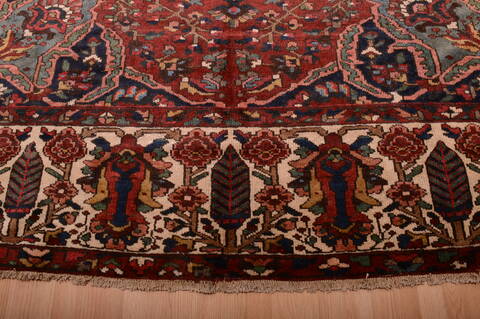 Bakhtiar Red Hand Knotted 1010 X 145  Area Rug 100-75975 Image 13