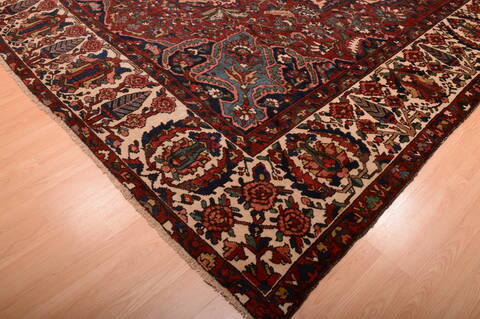 Bakhtiar Red Hand Knotted 1010 X 145  Area Rug 100-75975 Image 17