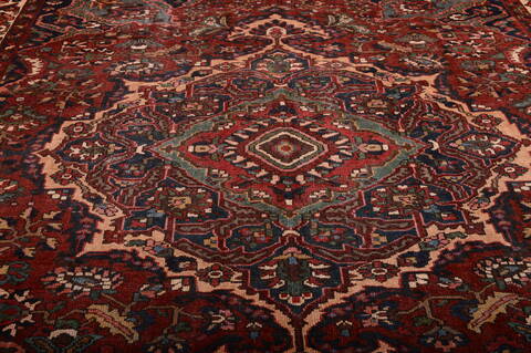 Bakhtiar Red Hand Knotted 1010 X 145  Area Rug 100-75975 Image 20
