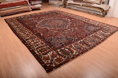 Bakhtiar Red Hand Knotted 1010 X 145  Area Rug 100-75975 Image 3