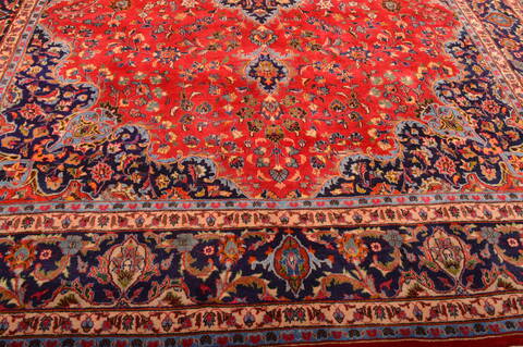 Mashad Red Hand Knotted 911 X 133  Area Rug 100-75978 Image 18