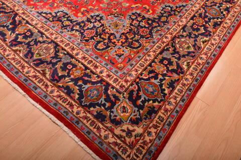 Mashad Red Hand Knotted 911 X 133  Area Rug 100-75978 Image 20
