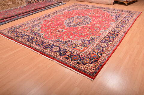 Mashad Red Hand Knotted 911 X 133  Area Rug 100-75978 Image 2