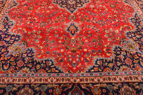 Mashad Red Hand Knotted 911 X 133  Area Rug 100-75978 Image 3