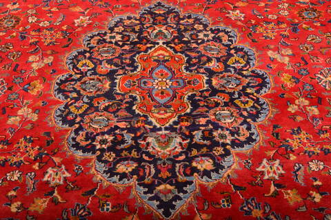 Mashad Red Hand Knotted 911 X 133  Area Rug 100-75978 Image 5