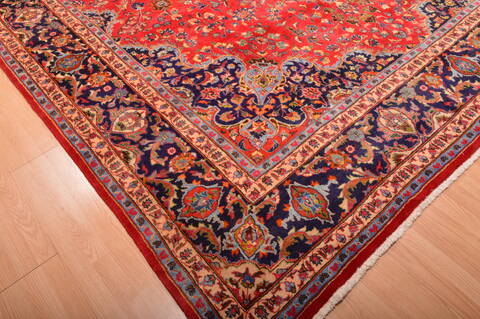 Mashad Red Hand Knotted 911 X 133  Area Rug 100-75978 Image 6