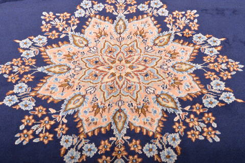 Kerman Blue Hand Knotted 910 X 137  Area Rug 100-75980 Image 18