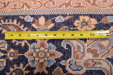 Kerman Blue Hand Knotted 910 X 137  Area Rug 100-75980 Image 3