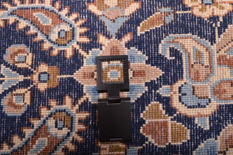 Kerman Blue Hand Knotted 910 X 137  Area Rug 100-75980 Image 4