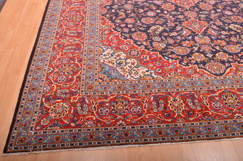 Kashan Red Hand Knotted 910 X 1211  Area Rug 100-75986 Image 13