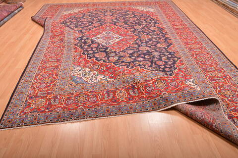 Kashan Red Hand Knotted 910 X 1211  Area Rug 100-75986 Image 16