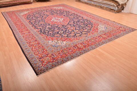 Kashan Red Hand Knotted 910 X 1211  Area Rug 100-75986 Image 3