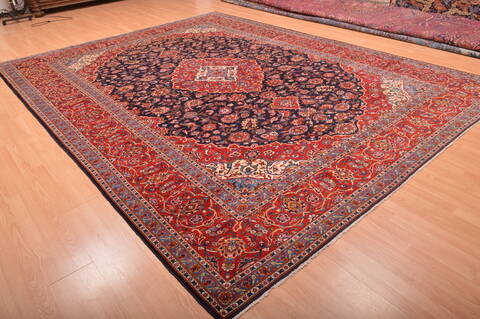 Kashan Red Hand Knotted 910 X 1211  Area Rug 100-75986 Image 5