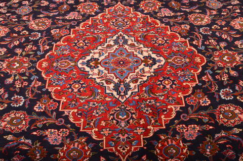 Kashan Red Hand Knotted 910 X 1211  Area Rug 100-75986 Image 9
