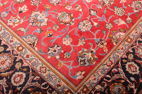 Mashad Red Hand Knotted 100 X 1210  Area Rug 100-75990 Image 15