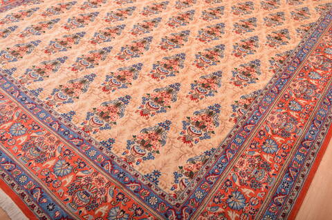 Qum Red Hand Knotted 910 X 1210  Area Rug 100-75991 Image 11
