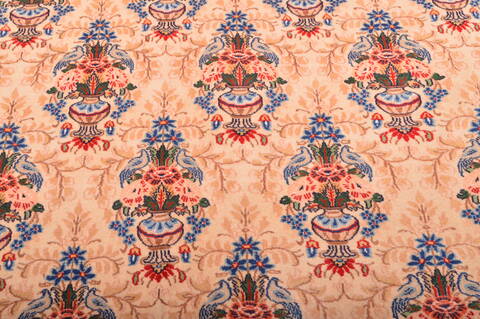 Qum Red Hand Knotted 910 X 1210  Area Rug 100-75991 Image 12