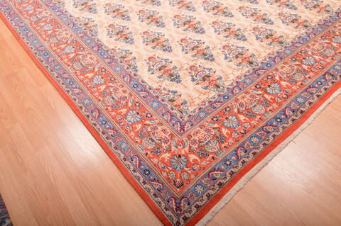 Qum Red Hand Knotted 910 X 1210  Area Rug 100-75991 Image 13