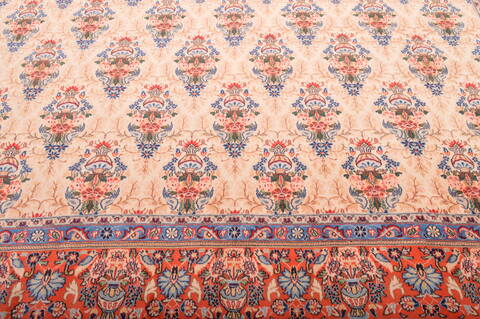 Qum Red Hand Knotted 910 X 1210  Area Rug 100-75991 Image 14