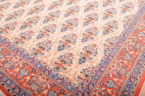 Qum Red Hand Knotted 910 X 1210  Area Rug 100-75991 Image 15
