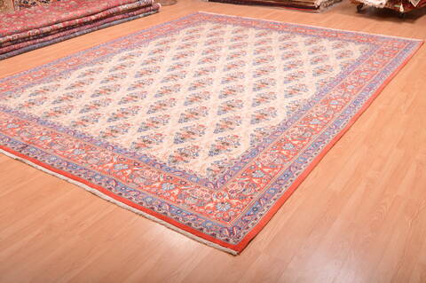 Qum Red Hand Knotted 910 X 1210  Area Rug 100-75991 Image 2