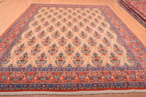 Qum Red Hand Knotted 910 X 1210  Area Rug 100-75991 Image 4