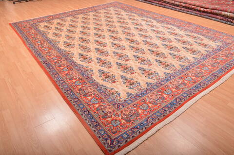 Qum Red Hand Knotted 910 X 1210  Area Rug 100-75991 Image 6