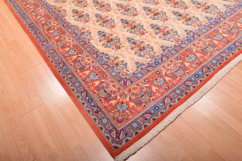Qum Red Hand Knotted 910 X 1210  Area Rug 100-75991 Image 7