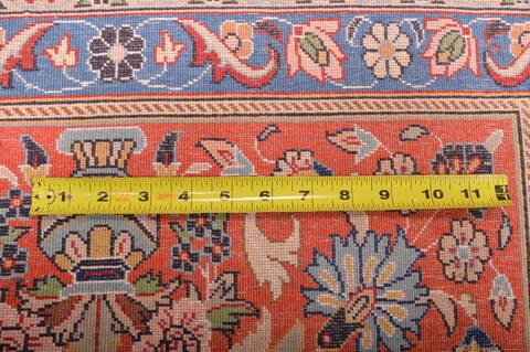 Qum Red Hand Knotted 910 X 1210  Area Rug 100-75991 Image 9