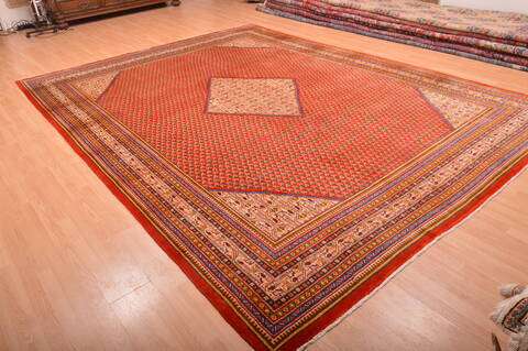 Botemir Red Hand Knotted 98 X 132  Area Rug 100-76011 Image 13