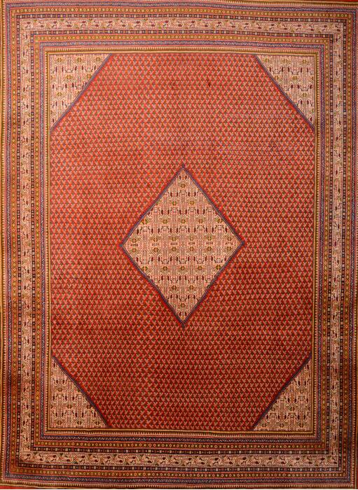 Botemir Red Hand Knotted 98 X 132  Area Rug 100-76011 Image 0