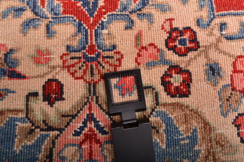 Hamedan Red Hand Knotted 106 X 138  Area Rug 100-76014 Image 14