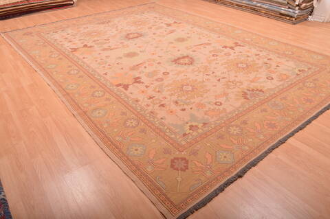 Kilim Beige Hand Knotted 95 X 131  Area Rug 100-76023 Image 10