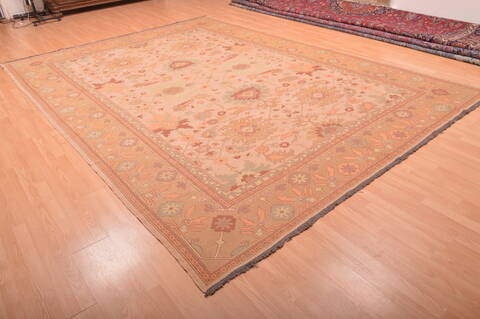 Kilim Beige Hand Knotted 95 X 131  Area Rug 100-76023 Image 15