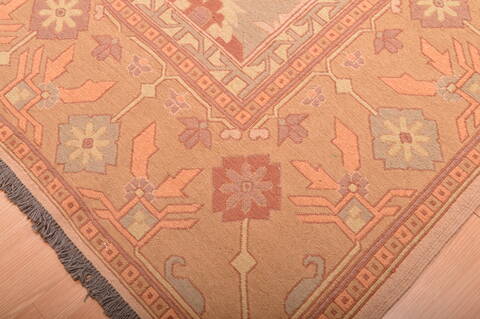 Kilim Beige Hand Knotted 95 X 131  Area Rug 100-76023 Image 17