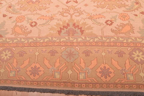 Kilim Beige Hand Knotted 95 X 131  Area Rug 100-76023 Image 19