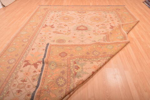 Kilim Beige Hand Knotted 95 X 131  Area Rug 100-76023 Image 4