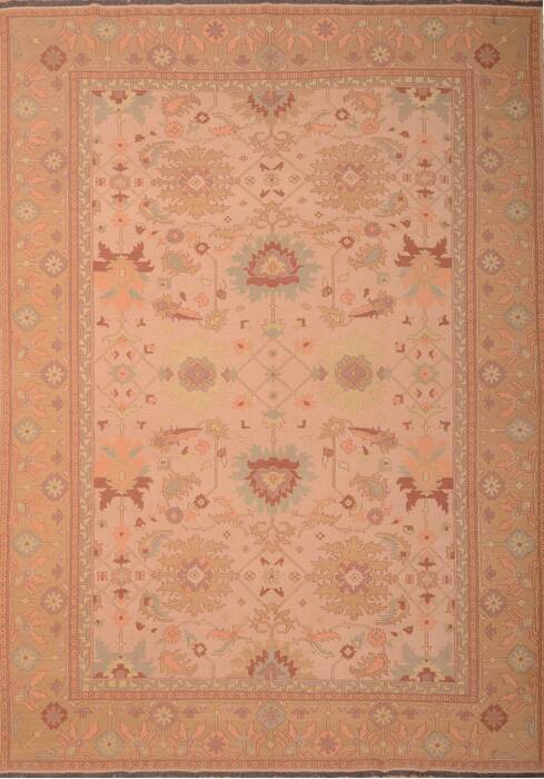 Kilim Beige Hand Knotted 95 X 131  Area Rug 100-76023 Image 0