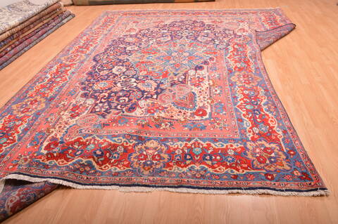 Mahal Red Hand Knotted 99 X 133  Area Rug 100-76028 Image 11