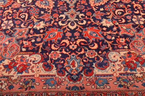 Mahal Red Hand Knotted 99 X 133  Area Rug 100-76028 Image 14