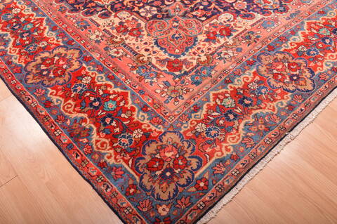Mahal Red Hand Knotted 99 X 133  Area Rug 100-76028 Image 15