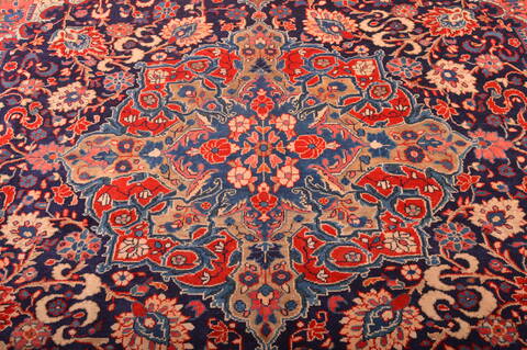 Mahal Red Hand Knotted 99 X 133  Area Rug 100-76028 Image 16