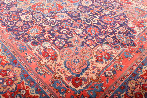 Mahal Red Hand Knotted 99 X 133  Area Rug 100-76028 Image 18