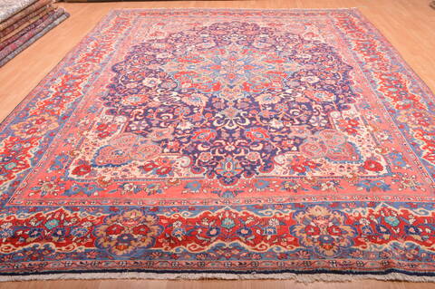 Mahal Red Hand Knotted 99 X 133  Area Rug 100-76028 Image 1