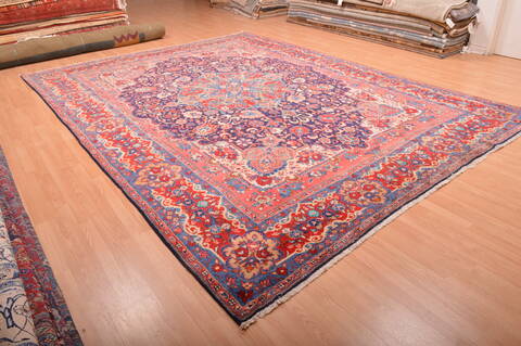 Mahal Red Hand Knotted 99 X 133  Area Rug 100-76028 Image 4