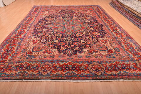 Mahal Red Hand Knotted 99 X 133  Area Rug 100-76028 Image 5
